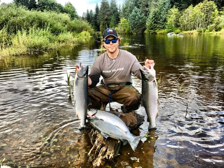 Captain Remo with catch on Chichagof Island
