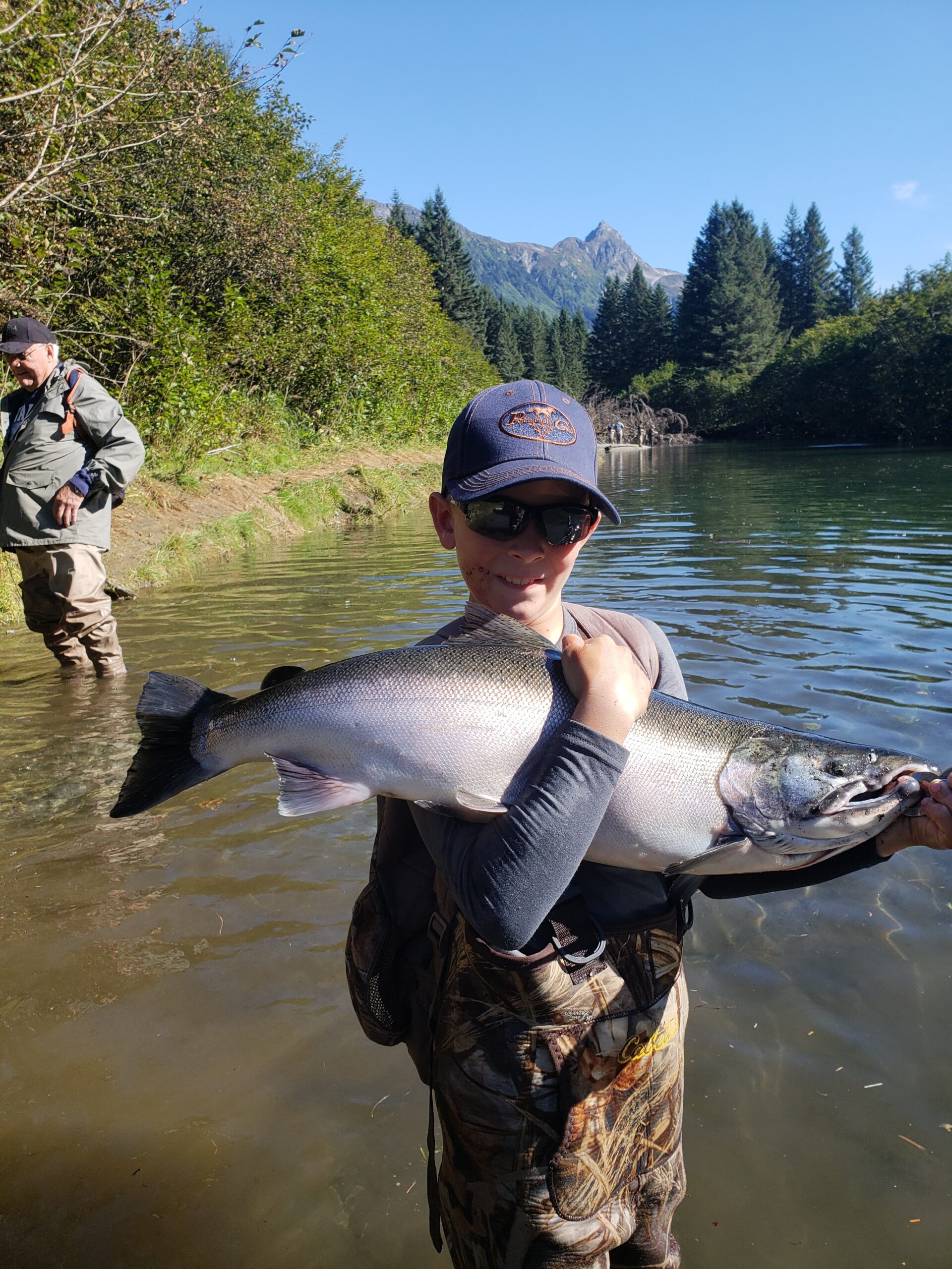 Group of anglers on Alaska river